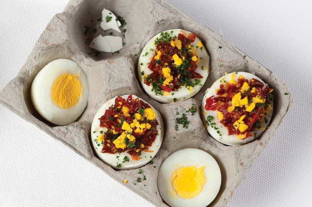 Huevos rellenos de jitomate - Recetas saludables