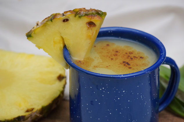 Atole de piña casero sin leche