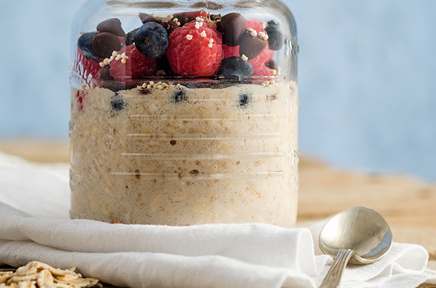 Avena con frutos rojos