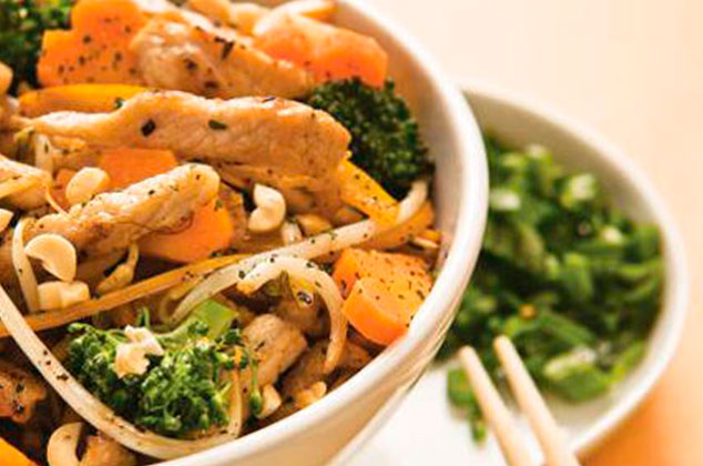 Chop suey: carne de cerdo con vegetales