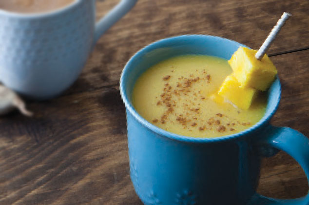 Atole de mango con agua casero