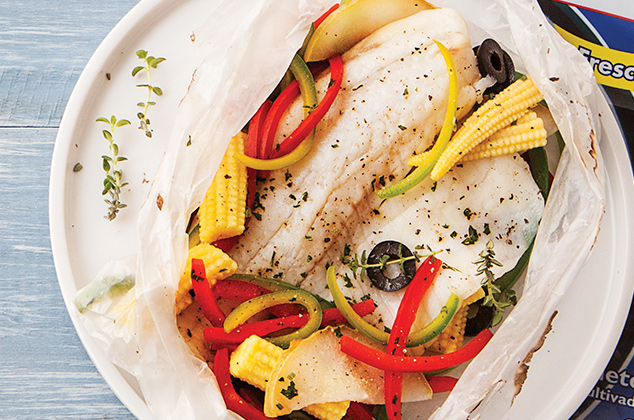 Empapelado de tilapia y vino blanco - Recetas de pescados