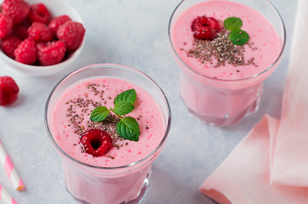 Smoothie de frambuesas