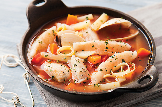 Sopa de pescado con almejas | Cocina Vital