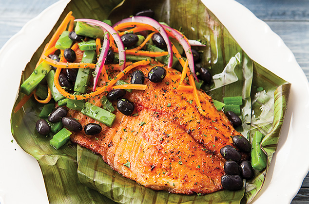 Tamal de tilapia al guajillo