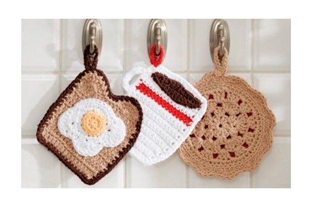 Accesorios tejidos a crochet que debes tener en la cocina