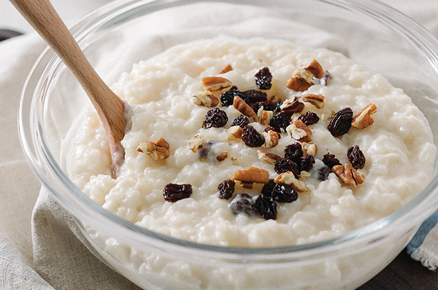 Receta tradicional de arroz con leche y canela