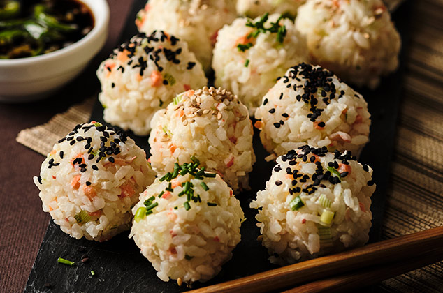 Receta de sushi balls