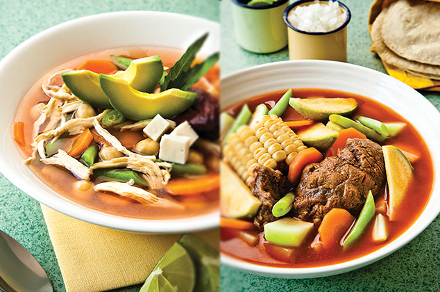 Caldos calientes: Mole de olla VS Caldo Tlalpeño