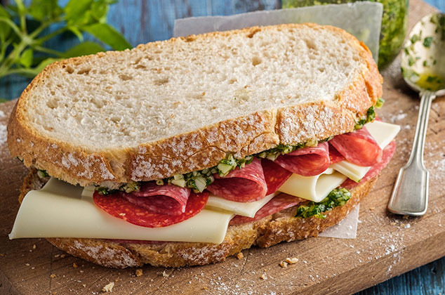 Sándwich italiano para el lunch - Recetas prácticas