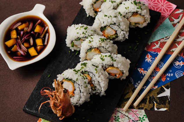 Receta de sushi dragón