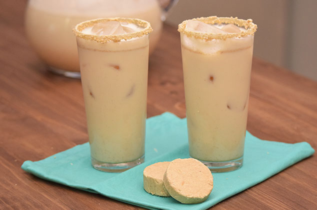 Agua de mazapán con leche