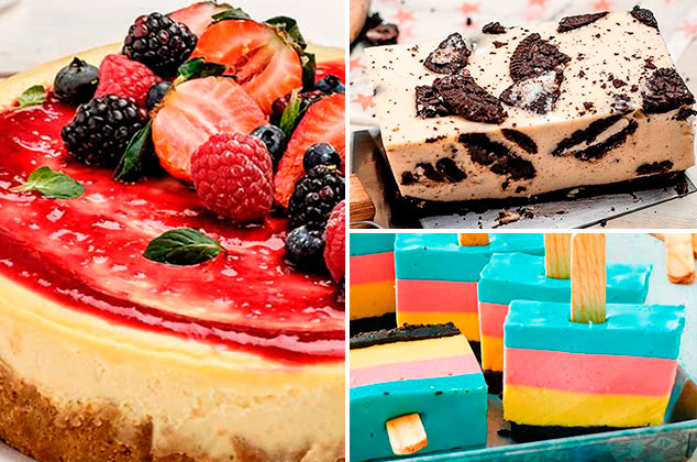 11 deliciosas recetas de cheesecakes fríos sin hornear