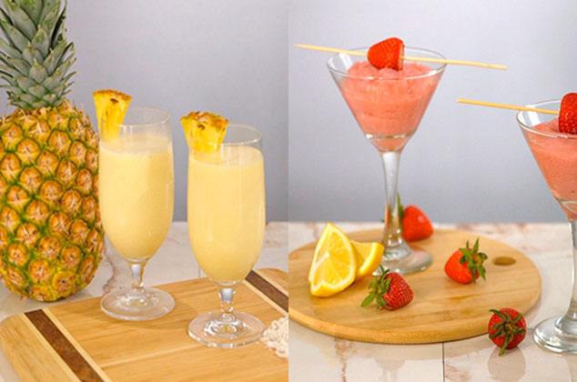 Cocteles: Piña colada y Frosé