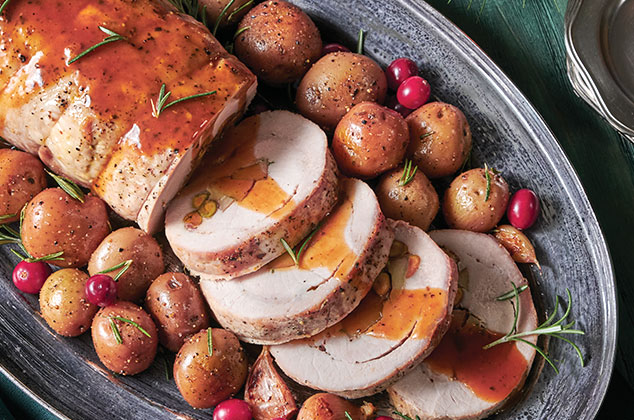 Lomo de cerdo relleno de manzana sin horno