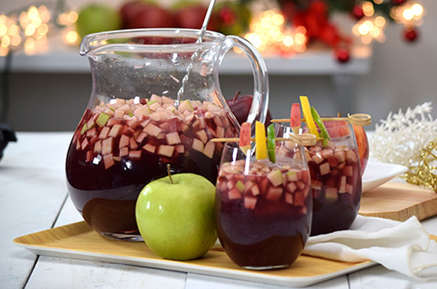 Receta de Clericot de mix de manzanas y vino tinto