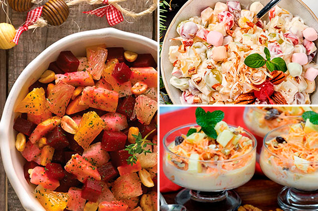 4 clásicas recetas de ensaladas navideñas dulces