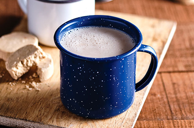 Atole de mazapán casero