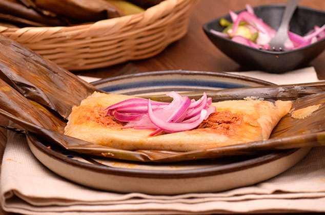 Tamales oaxaqueños de cochinita pibil