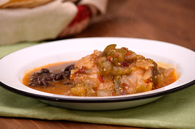 Receta de Muslos de pollo entomatados