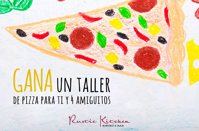 Dibuja la pizza de tus sueños y gana un taller de pizza