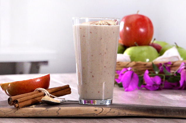 Licuado energético de manzana y avena