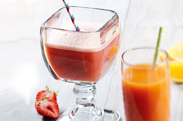 Receta de Jugo antioxidante de fresa con piña