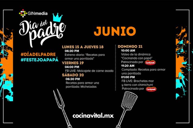 Festeja a papá a desde casa con un festival lleno de sabores, música y más