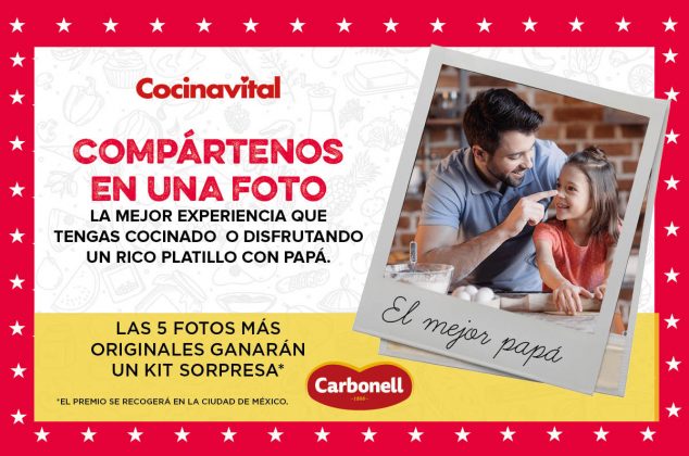 Demuestra con una foto tu amor por papá y la cocina, ¡y gana con Carbonell®!