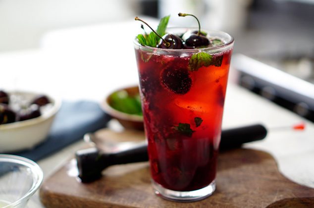 Mojito de cereza con Cerezas del Noroeste®