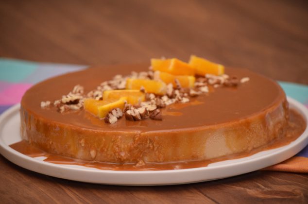 Flan de café y cajeta