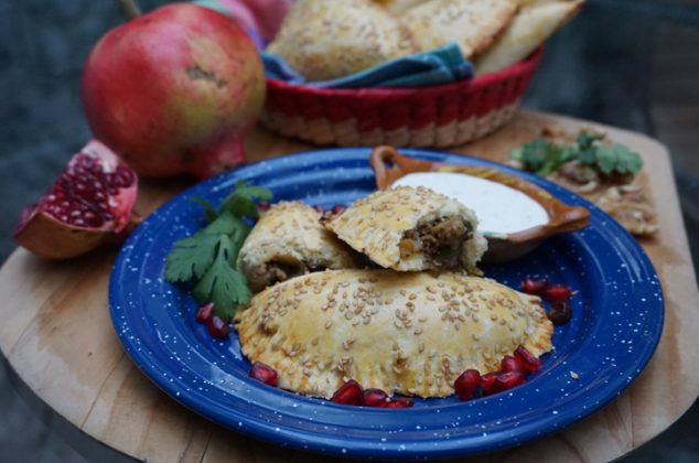 Empanadas de chile en nogada