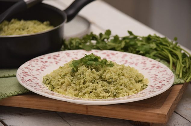 Arroz al cilantro