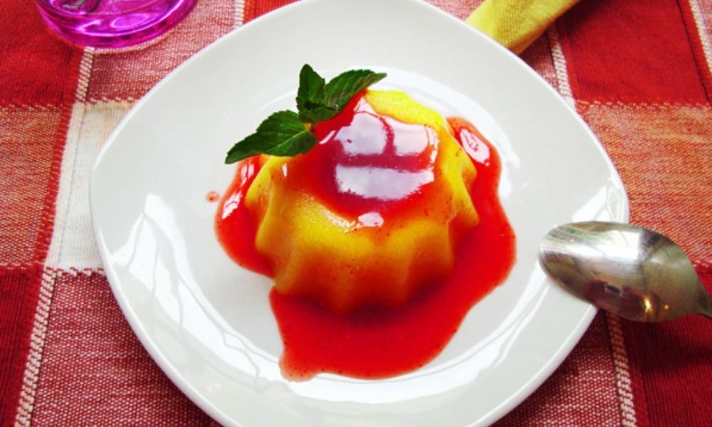Receta de gelatina de mango y chamoy
