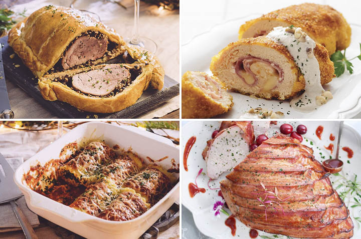 carnes rellenas y platos principales
