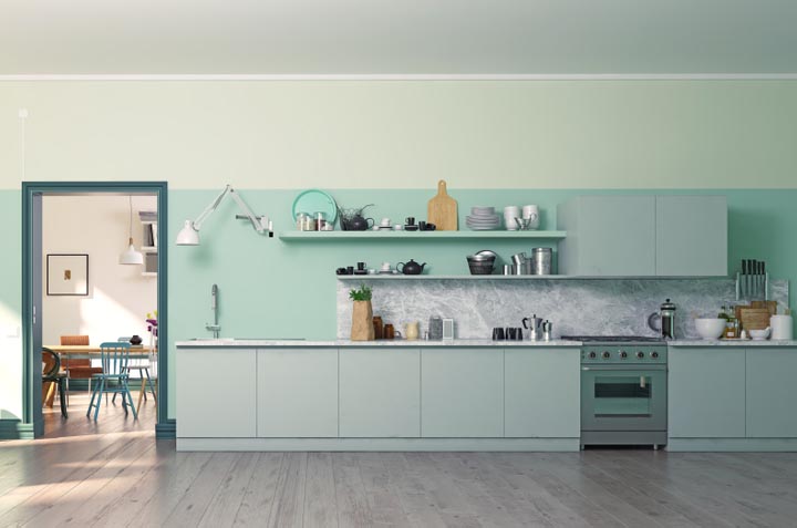 Colores ideales para pintar tu cocina 