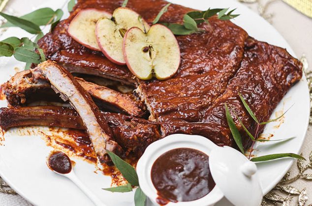 Costillas a la coca cola