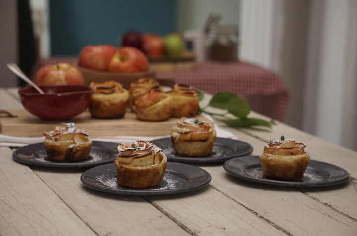 rosas de manzana