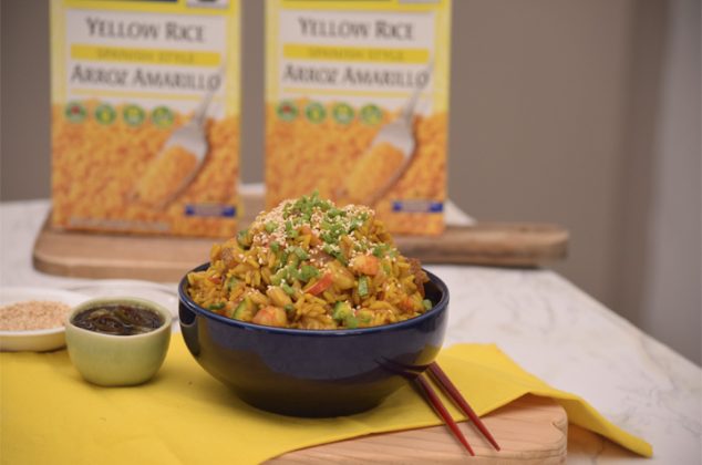 Arroz Amarillo Con Mariscos Estilo Yakimeshi