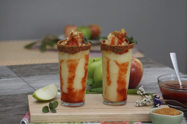 Frappé de manzana con chamoy