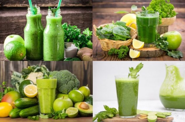 6 diferentes recetas de jugos verdes para bajar de peso