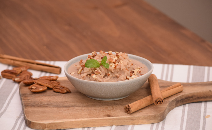 arroz con leche y chocolate