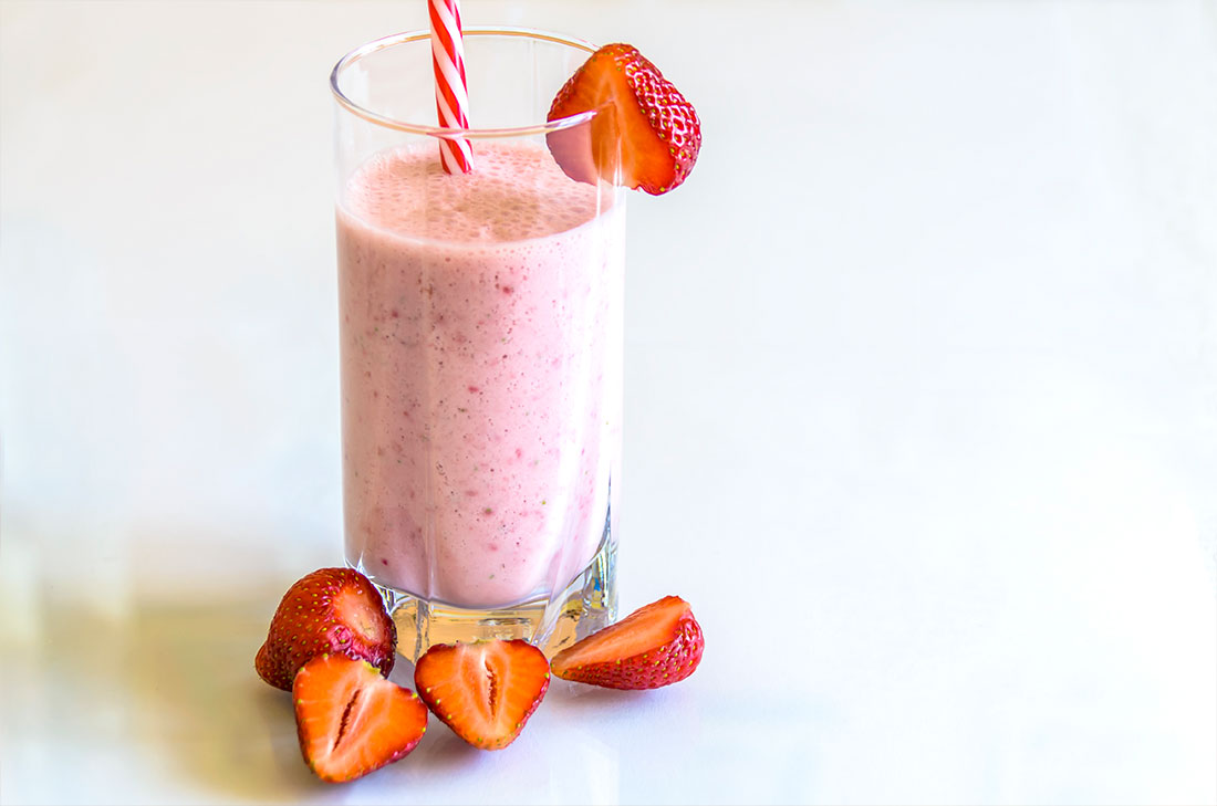 licuado de fresa para diabeticos