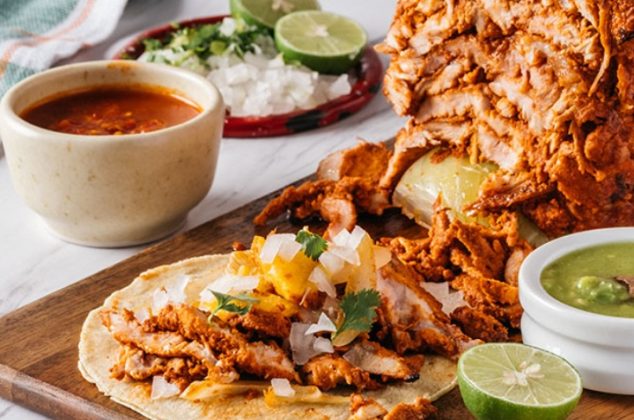 Cómo hacer mini trompo de pollo al pastor