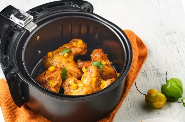 Receta de alitas con salsa de mango y habanero en air fryer