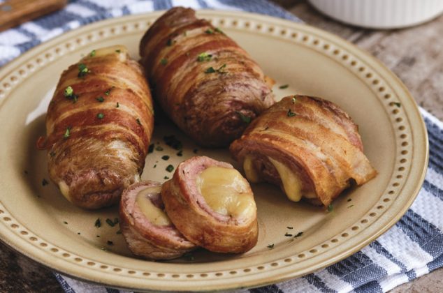 receta de rollos de bistec rellenos