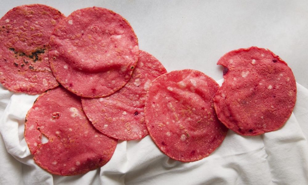 Tortillas de betabel receta