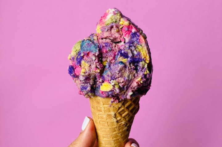 Helado de arcoíris o Rainbow Ice Cream