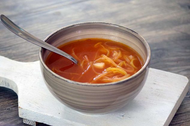 receta de sopa de poro