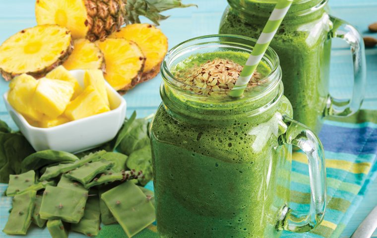 jugo de nopal y piña